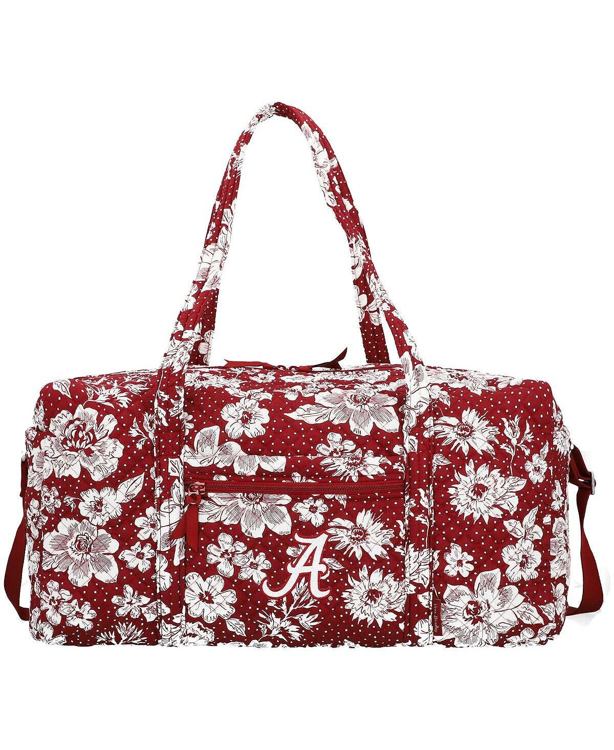 

Мужская и женская большая дорожная спортивная сумка Alabama Crimson Tide Rain Garden Vera Bradley