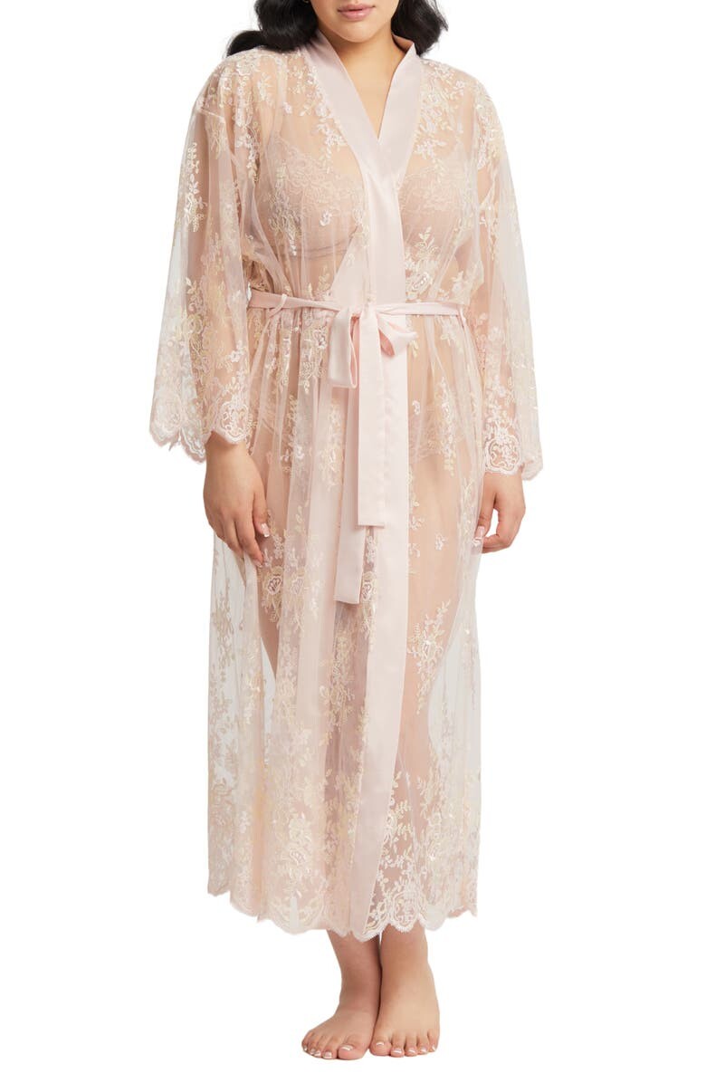 

Прозрачный кружевной халат Darling RYA COLLECTION, красный
