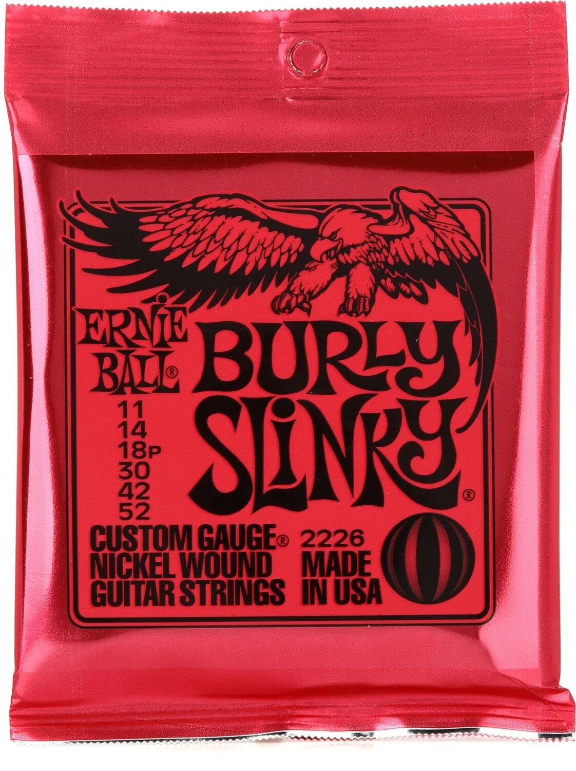 

Струны для электрогитары Ernie Ball 2226 Burly Slinky с никелевой обмоткой — .011-.052