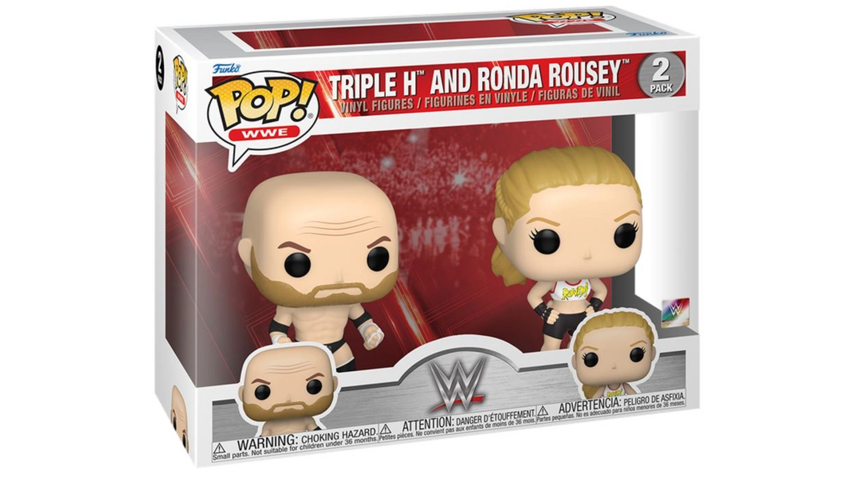 

Funko - Pop! WWE Ронда Роузи и Triple H, 2-Pack