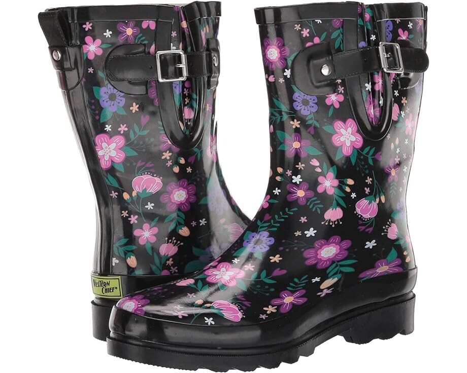 

Ботинки Western Chief Waterproof Mid Rain Boot, цвет Blossoming