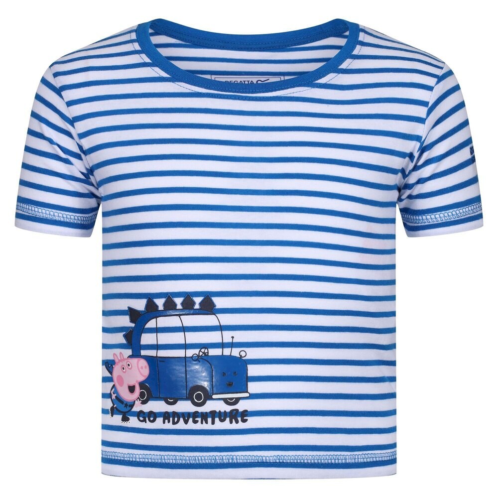 

Футболка с коротким рукавом Regatta Peppa Pig Contrast Striped, синий