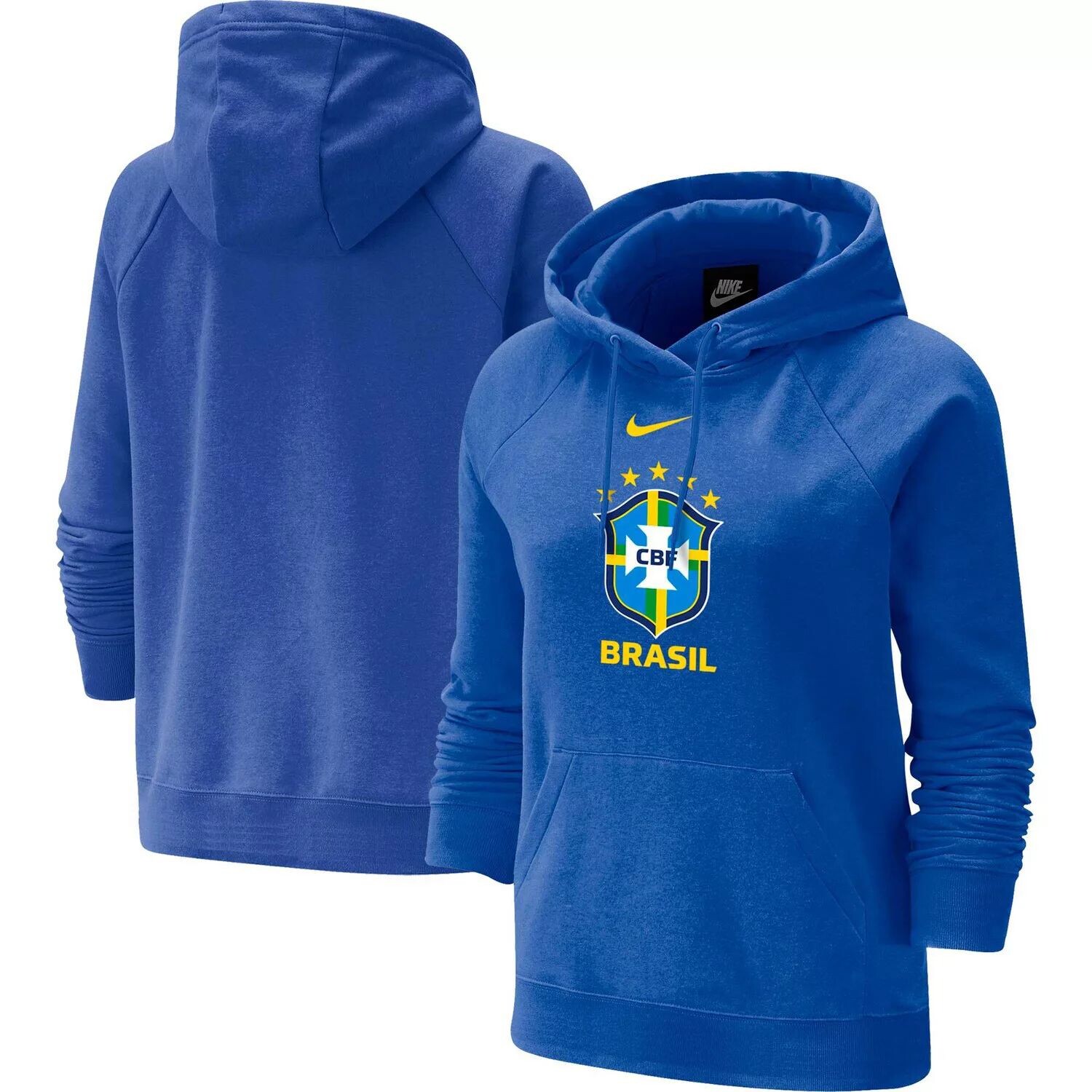 

Женский пуловер с капюшоном Nike Royal Brazil National Team Varsity Raglan Tri-Blend Nike
