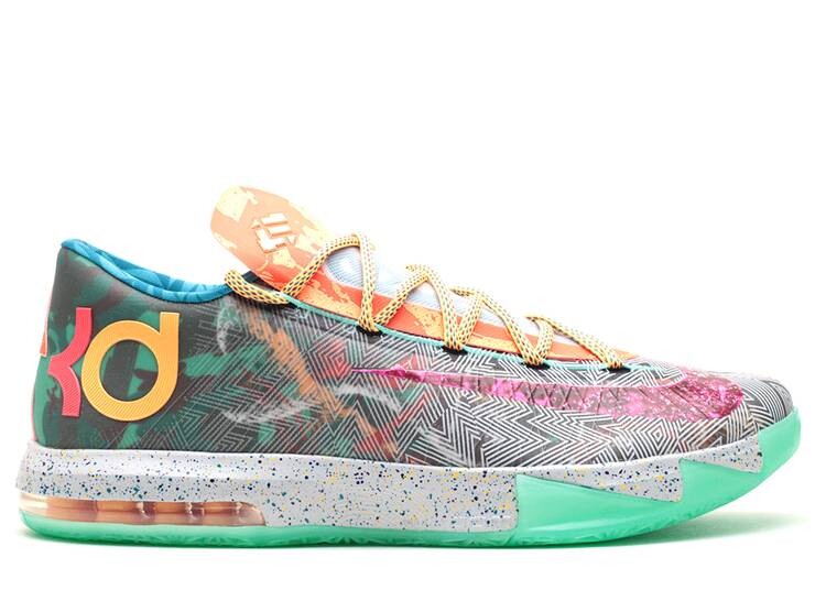 Кроссовки Nike KD 6 'WHAT THE KD', разноцветный