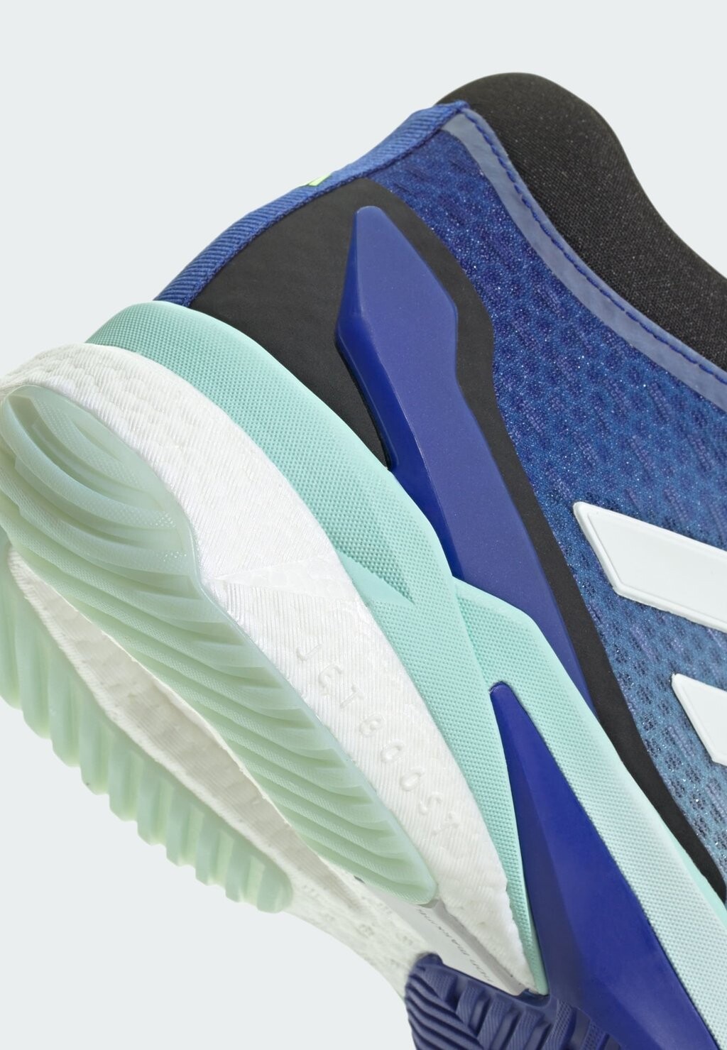 

Волейбольные кроссовки Crazyflight Mid adidas Performance, полублеск цвета морской волны металлик, прозрачный синий
