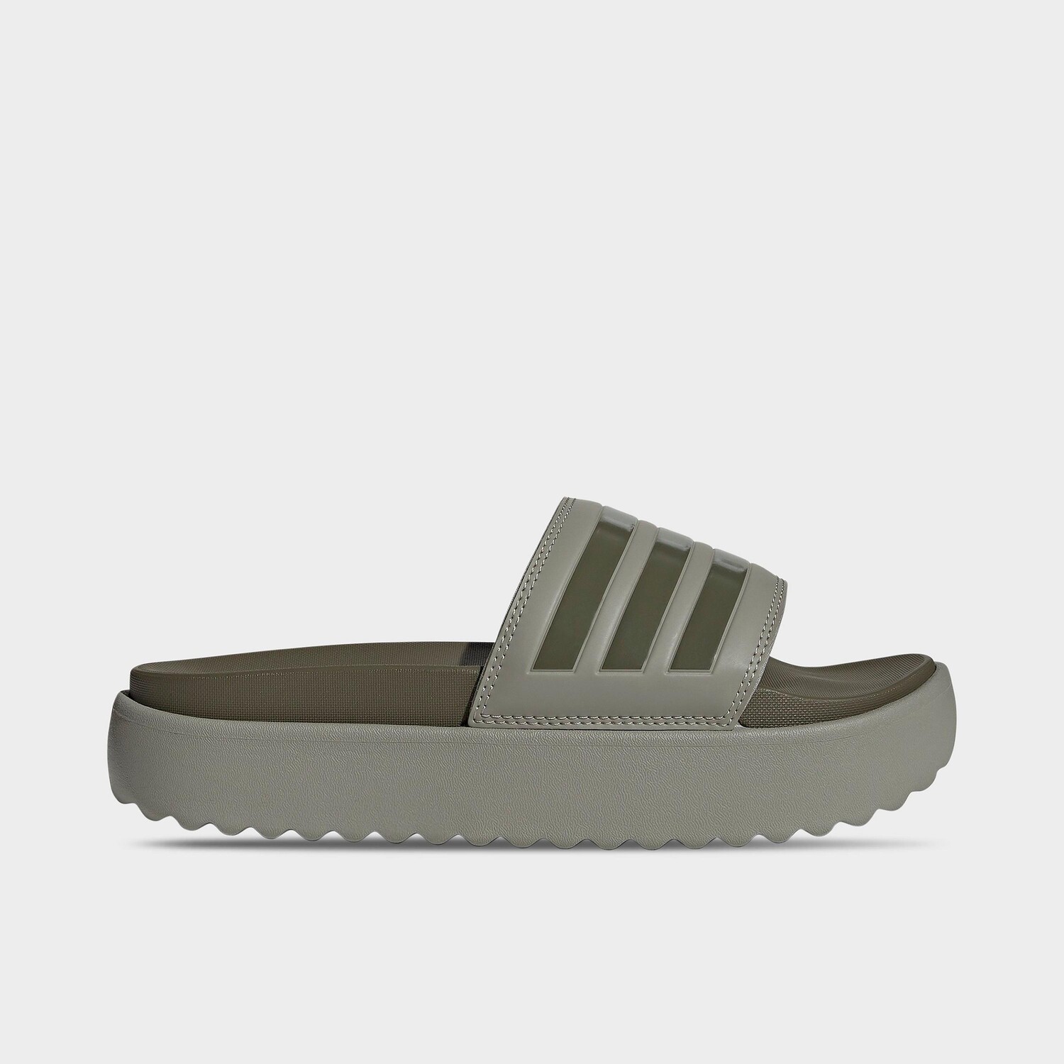 

Женские шлепанцы на платформе adidas adilette, зеленый