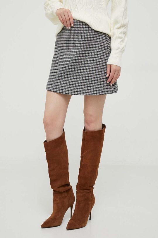 

Шерстяная юбка Tommy Hilfiger, серый