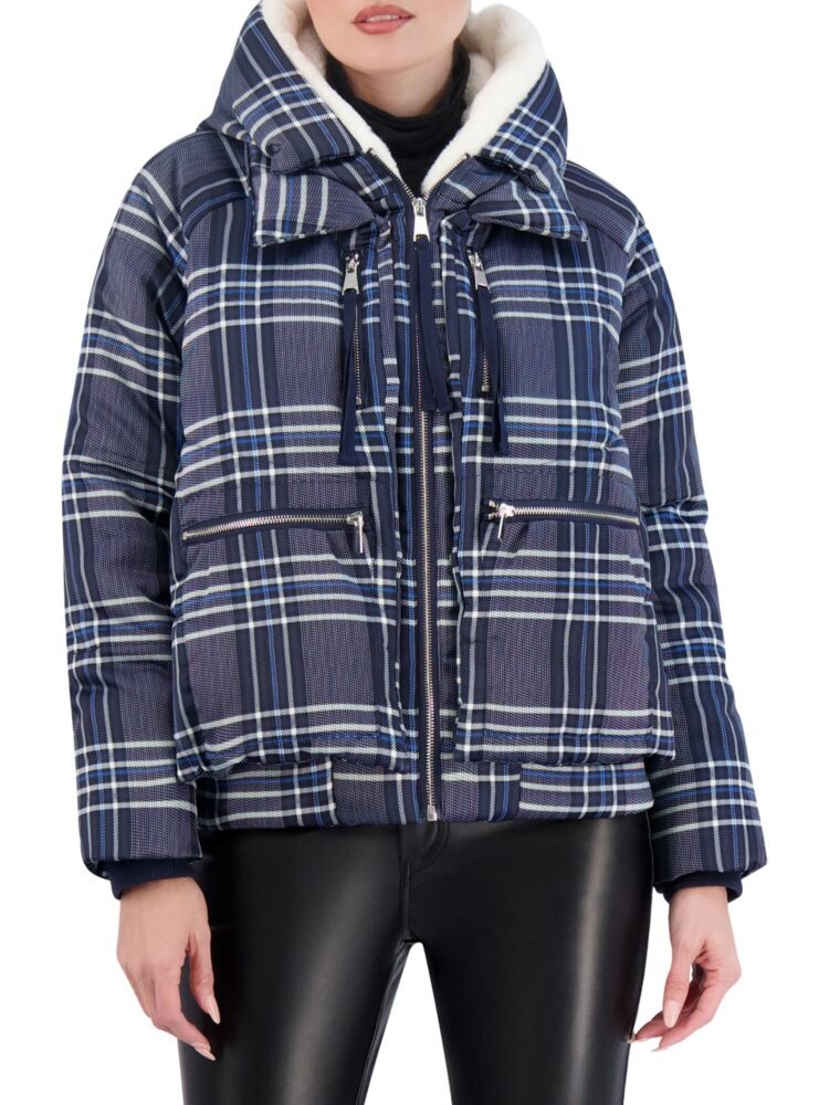 

Клетчатый бомбер Ookie & Lala, цвет Navy Plaid