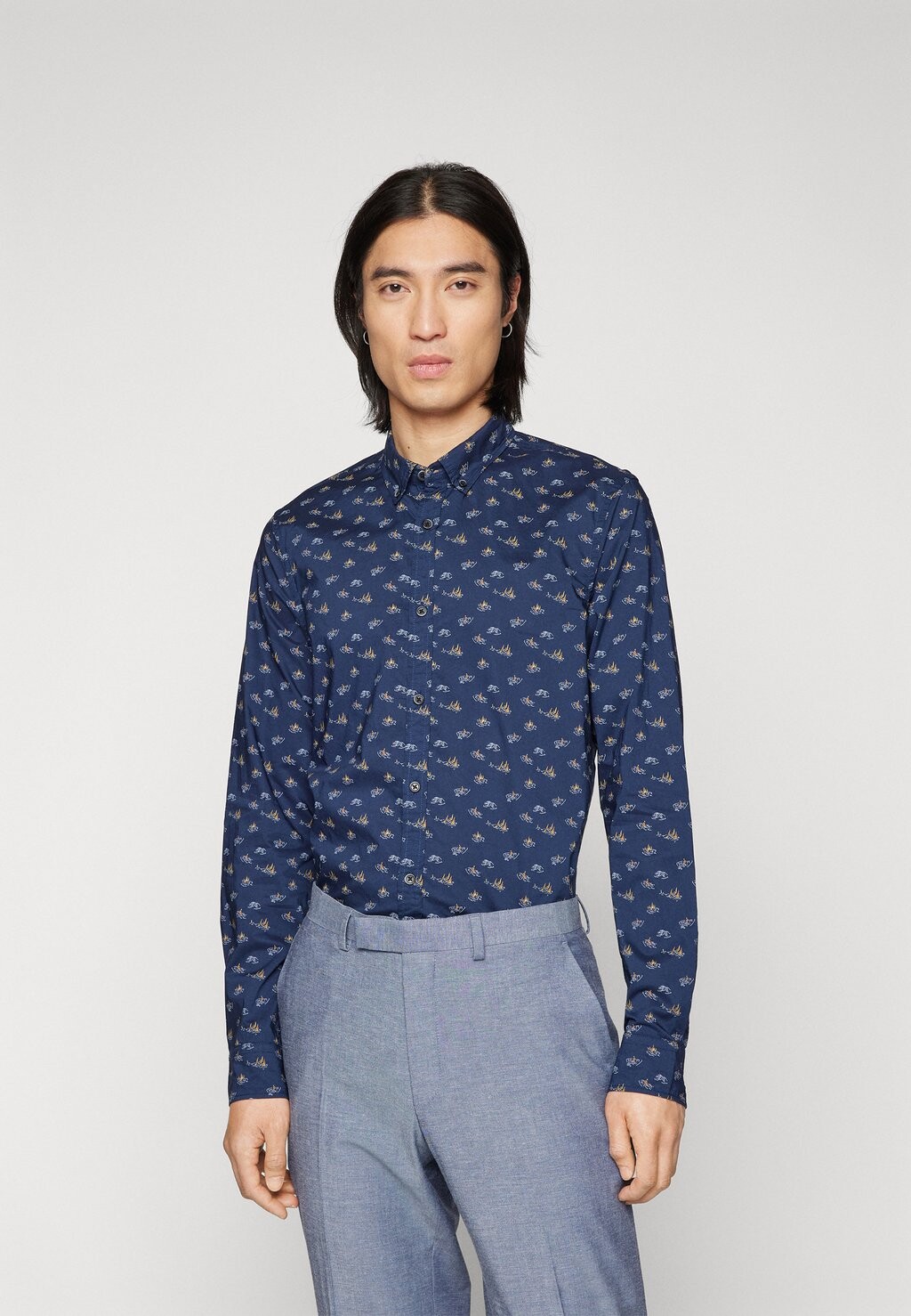 

Повседневная рубашка Ditsy Shirt Scotch & Soda, темно-синий