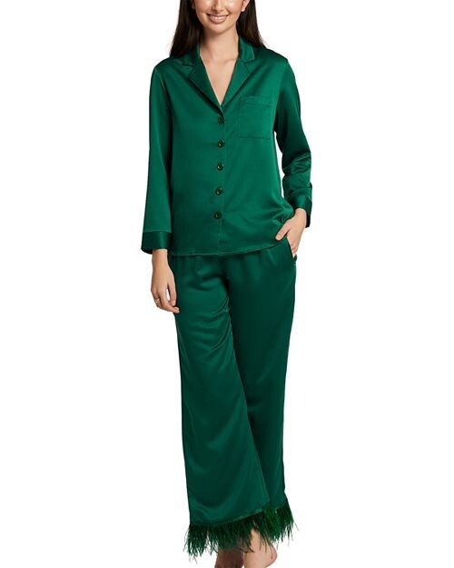 

Пижамный комплект с принтом Swan Brigitte Rya Collection, цвет Green
