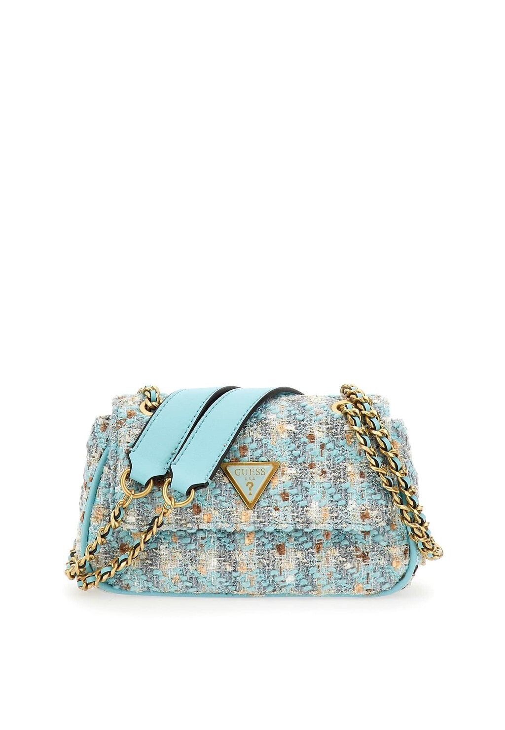 

Сумка Guess МИНИ-ДЖУЛЛИ ИЗ ТВИДА-ОПТИК, цвет türkis