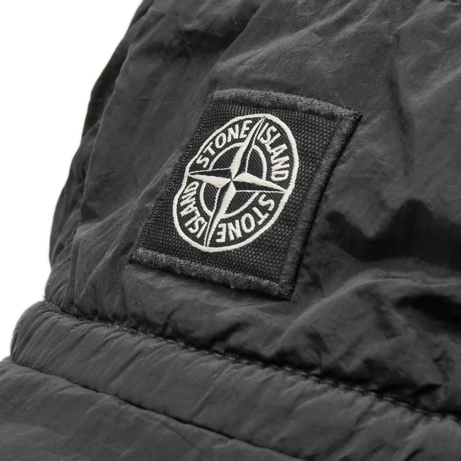 Бейсболка Stone Island Junior Nylon Metal Logo, черный