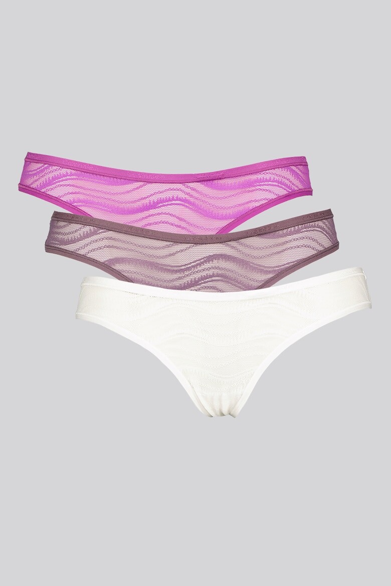 

Сетчатые стринги, 3 пары Calvin Klein, фиолетовый