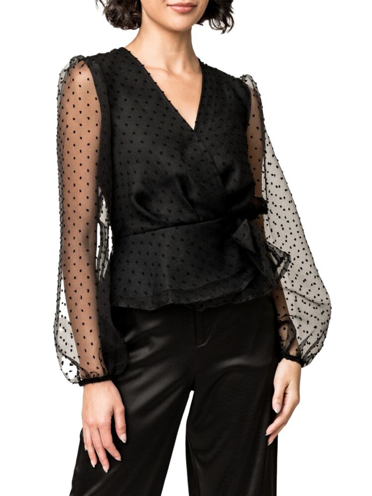 

Топ Siss Top с запахом и запахом Gibsonlook, цвет Black Dot