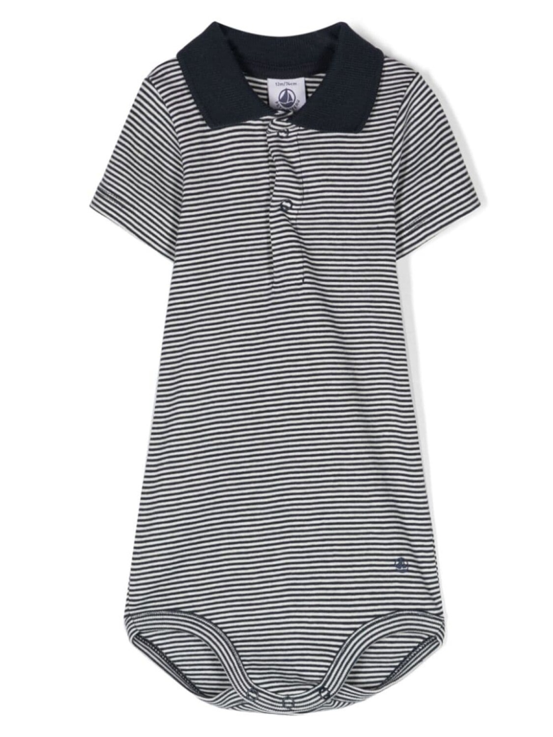 

Petit Bateau боди в полоску, синий