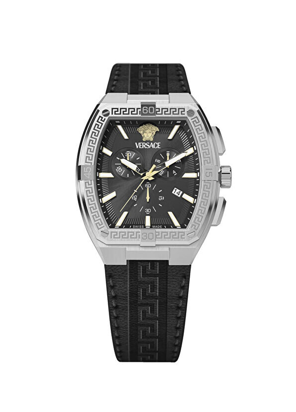 

Vrscvesp00124 кожаные мужские наручные часы Versace, черный