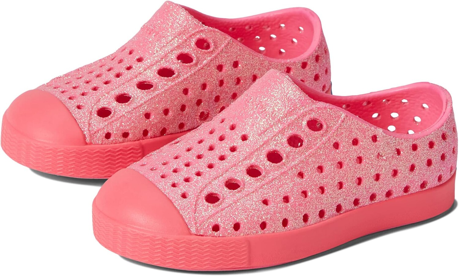 

Кроссовки Jefferson Bling Glitter Native Shoes Kids, цвет Floyd Bling/Floyd Pink