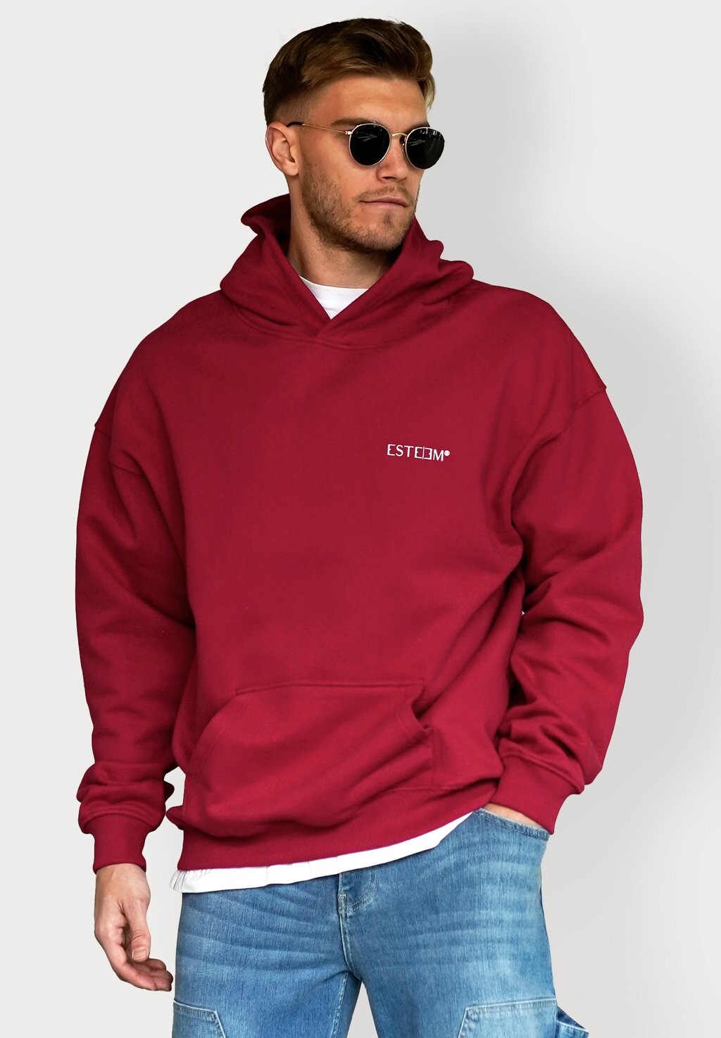 

Толстовка DISCREET OVERSIZED ESTEEM, цвет pepper red