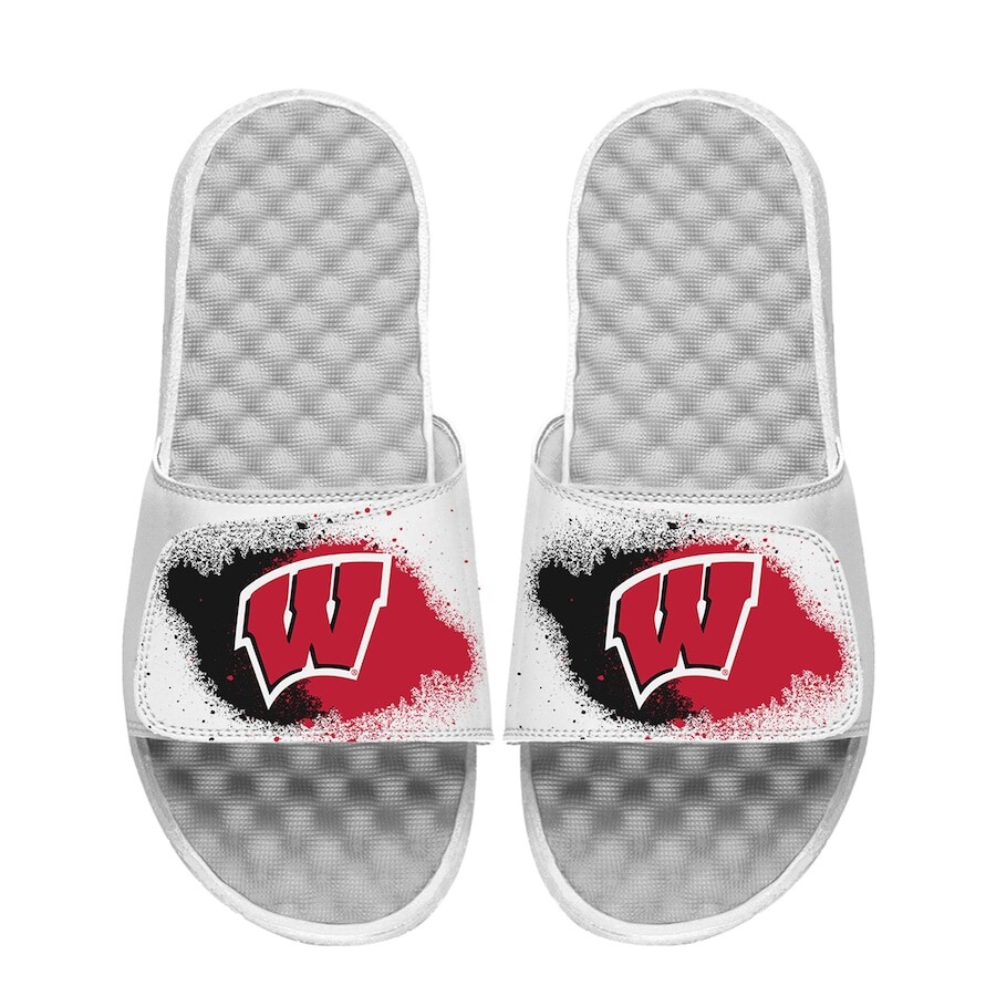 

Шлепанцы ISlide Wisconsin Badgers, белый
