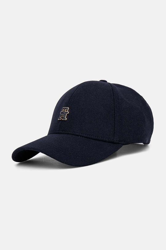 

Бейсболка из смесовой шерсти Tommy Hilfiger, темно-синий