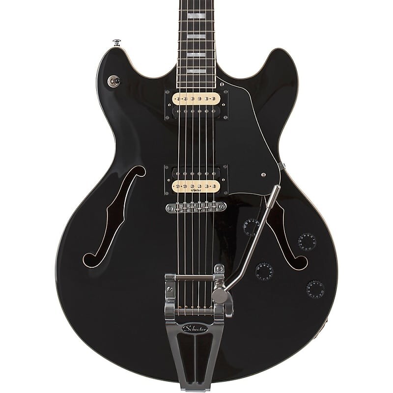 

Электрогитара Schecter Guitar Research Corsair Semi-Hollow Electric Gloss Black