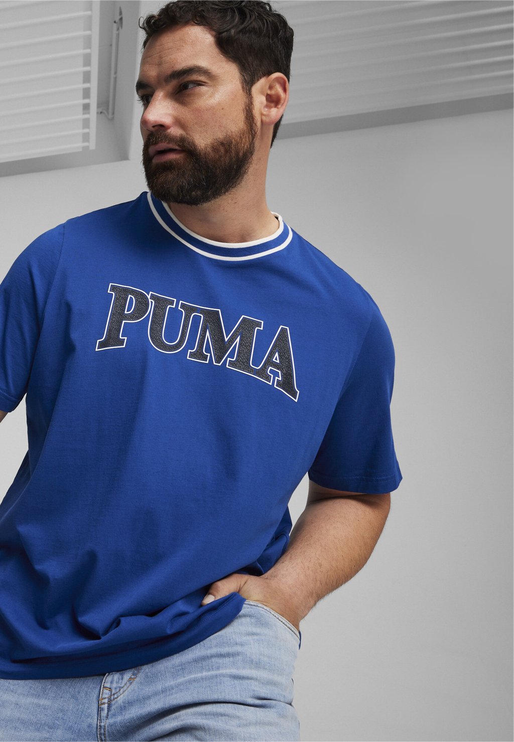 Футболка с принтом Squad Graphic Puma, синий