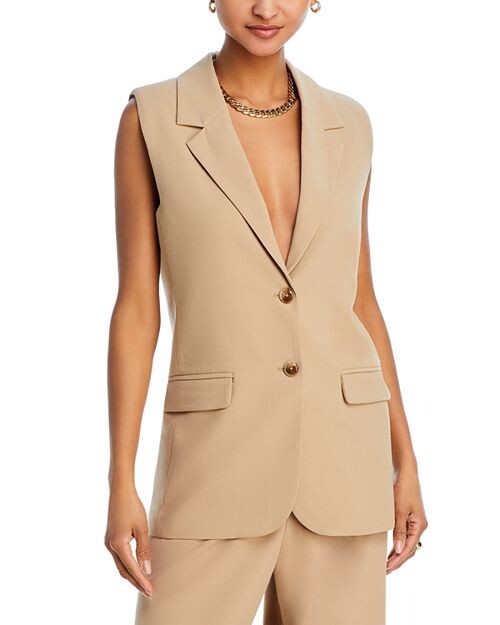 

Жилет с воротником-стойкой Wilshire WAYF, цвет Tan/Beige
