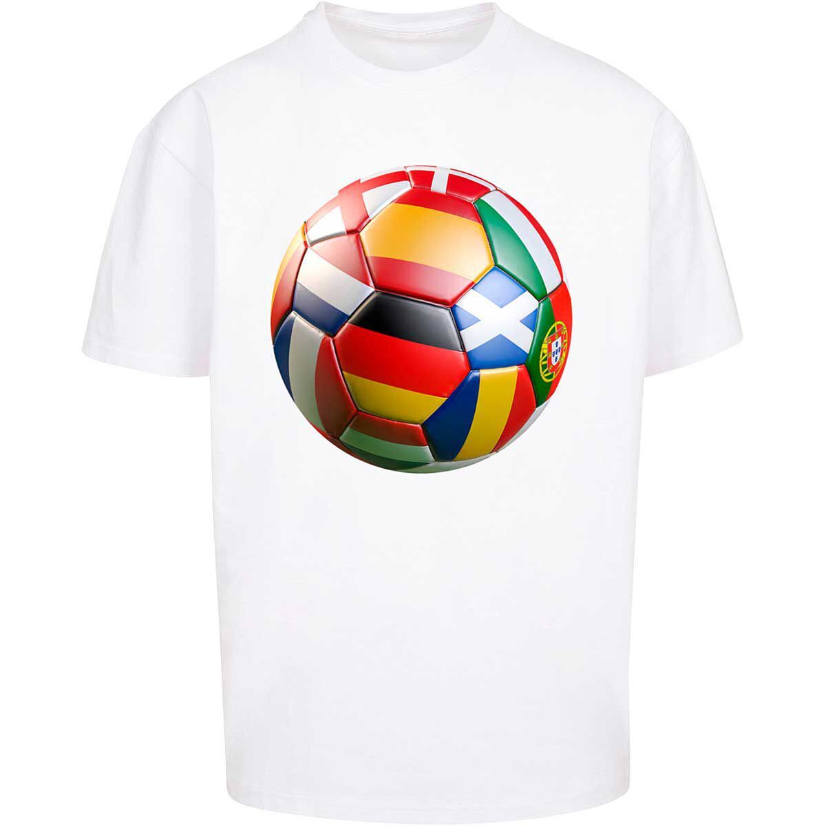 

Футболка оверсайз Football's Coming Home Europe Tour Mister Tee, белый