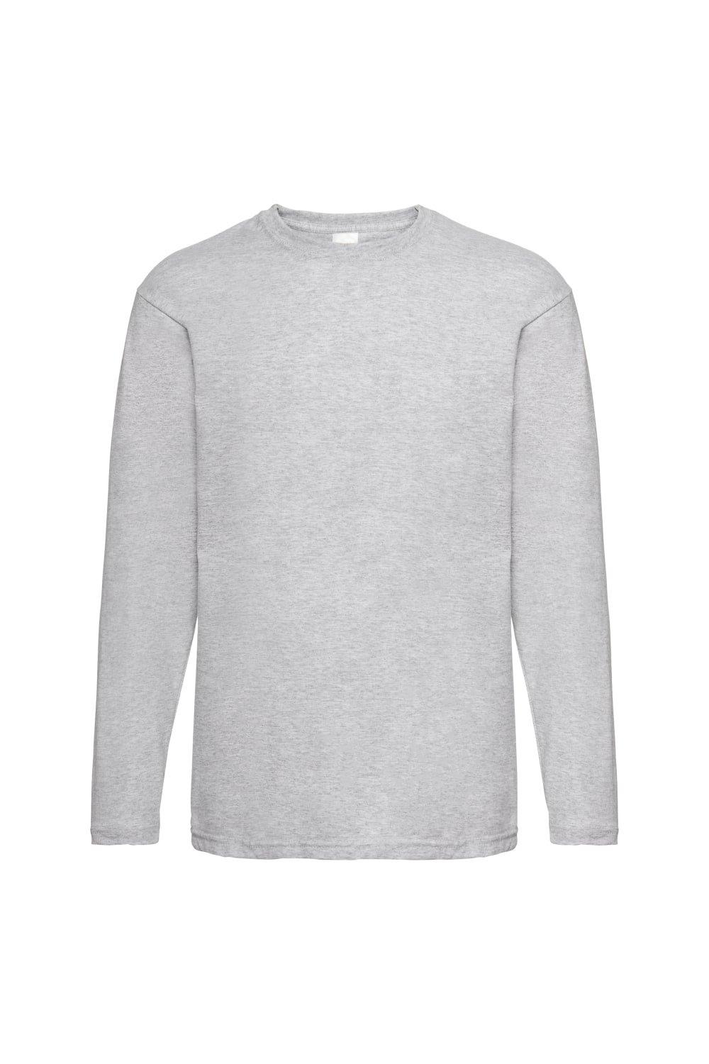 Повседневная футболка Value с длинным рукавом Universal Textiles, серый мужская футболка пингвин летчик 2xl серый меланж