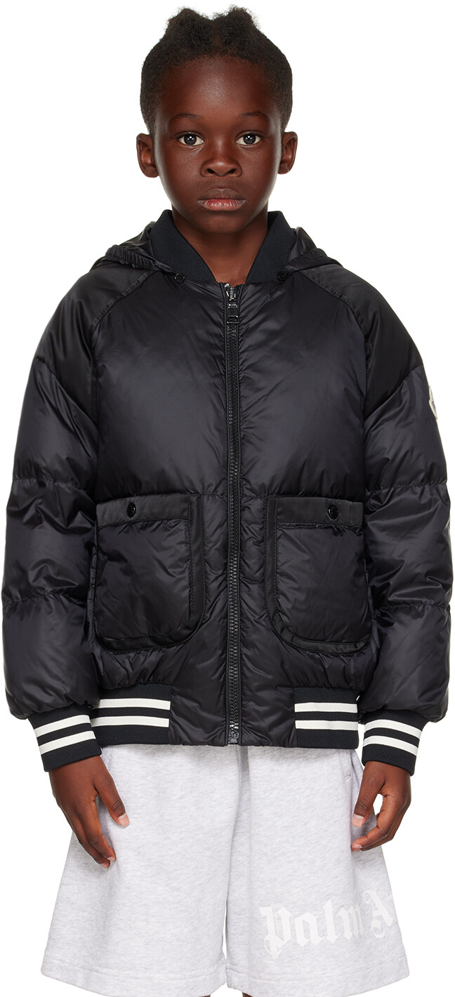 

Moncler Enfant Kids Черный пуховик Martha