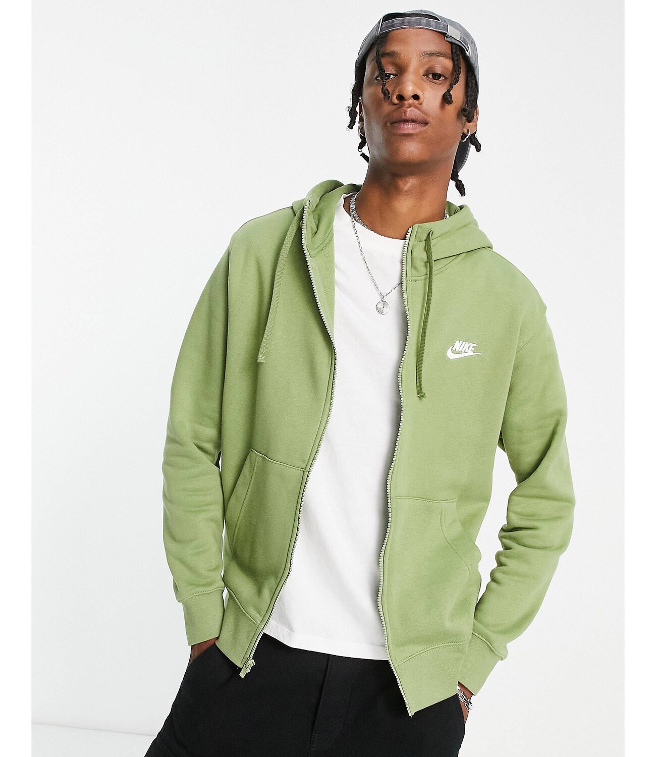 

Худи на молнии Nike Club из кожи аллигатора