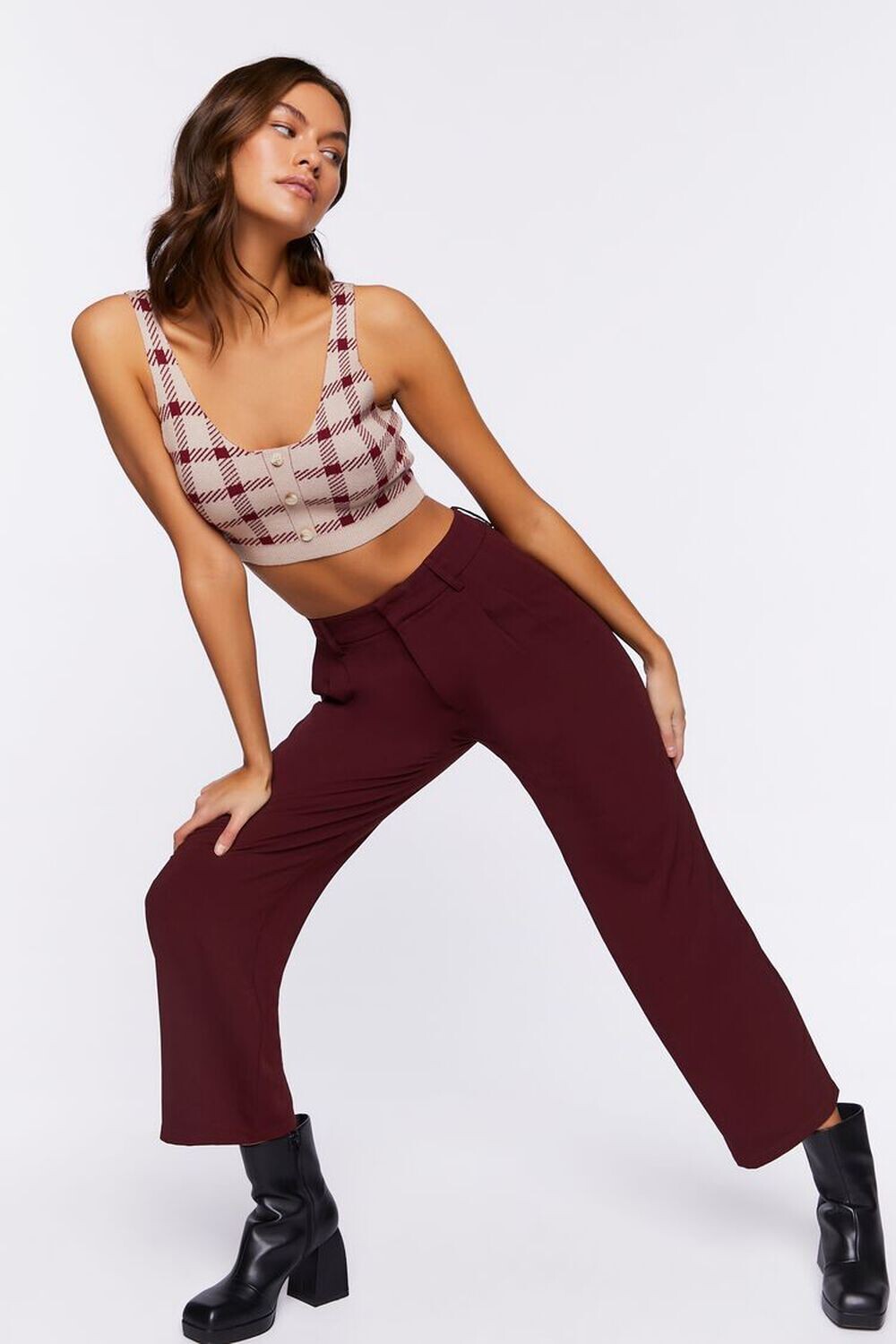 

Укороченные широкие брюки Forever 21