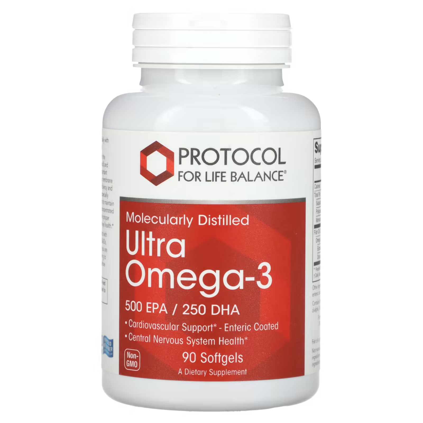 Ультра Омега-3 500 ЭПК/250 ДГК 90 мягких таблеток Protocol for Life Balance protocol for life balance мультивитамины для беременных с дгк 250 мг 90 мягких таблеток