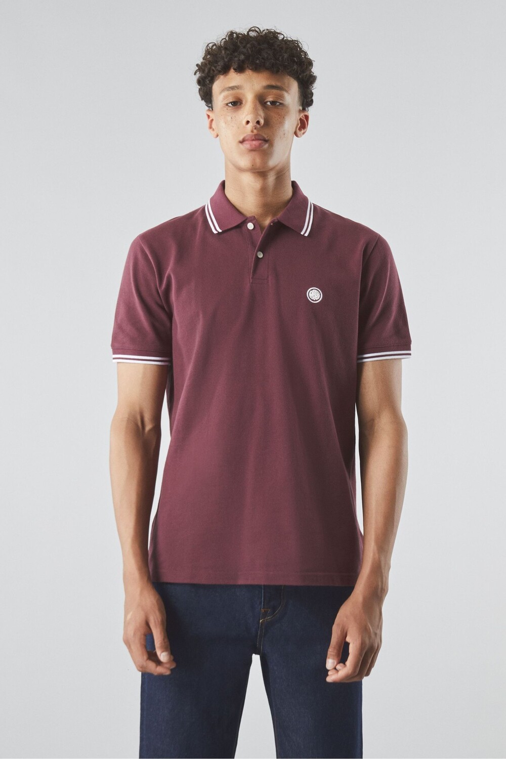 

Рубашка поло Barton tip из 100% хлопка Pretty Green, красный