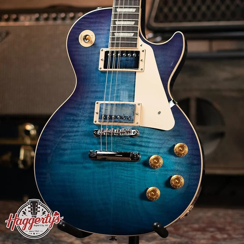 

Электрогитара Gibson Les Paul Standard 50s Figured Top - Blueberry Burst with Hardshell Case