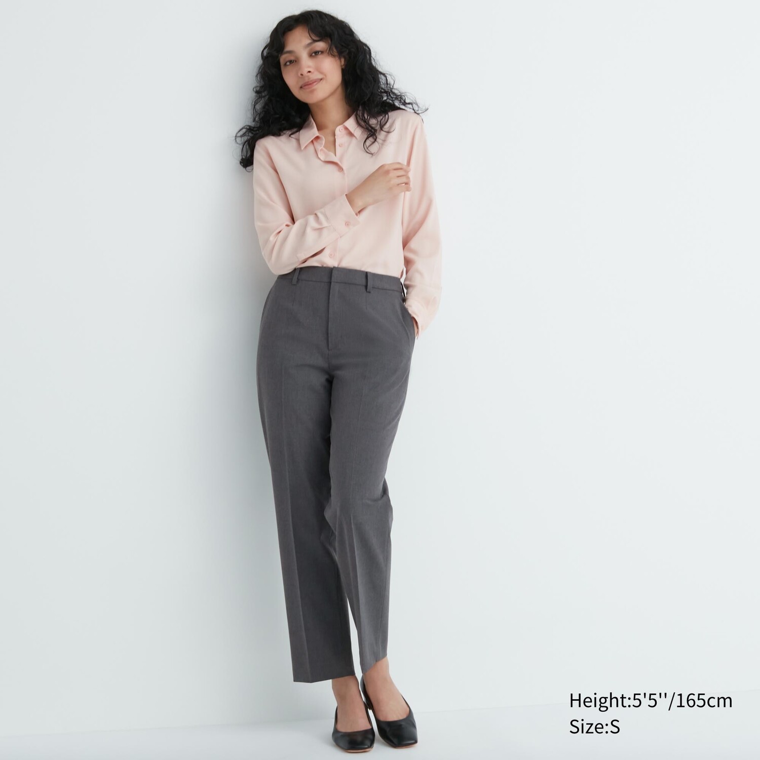 

Брюки UNIQLO smart эластичные, серый