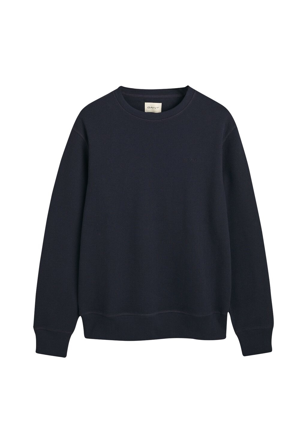 

Толстовка WAFFLE TEXTURED CREW NECK GANT, темно-синий