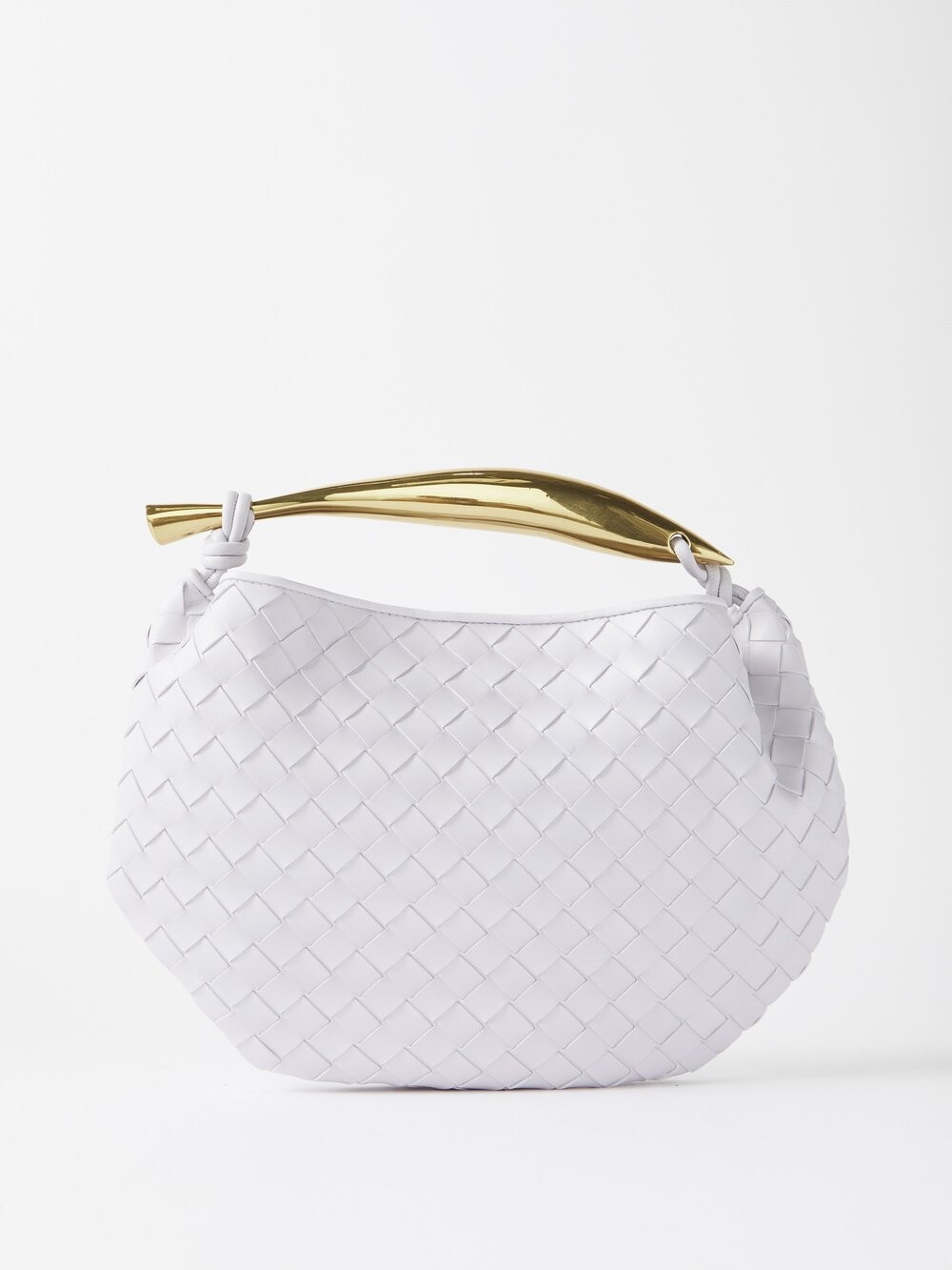 

Сумка sardine intrecciato из кожи Bottega Veneta, фиолетовый