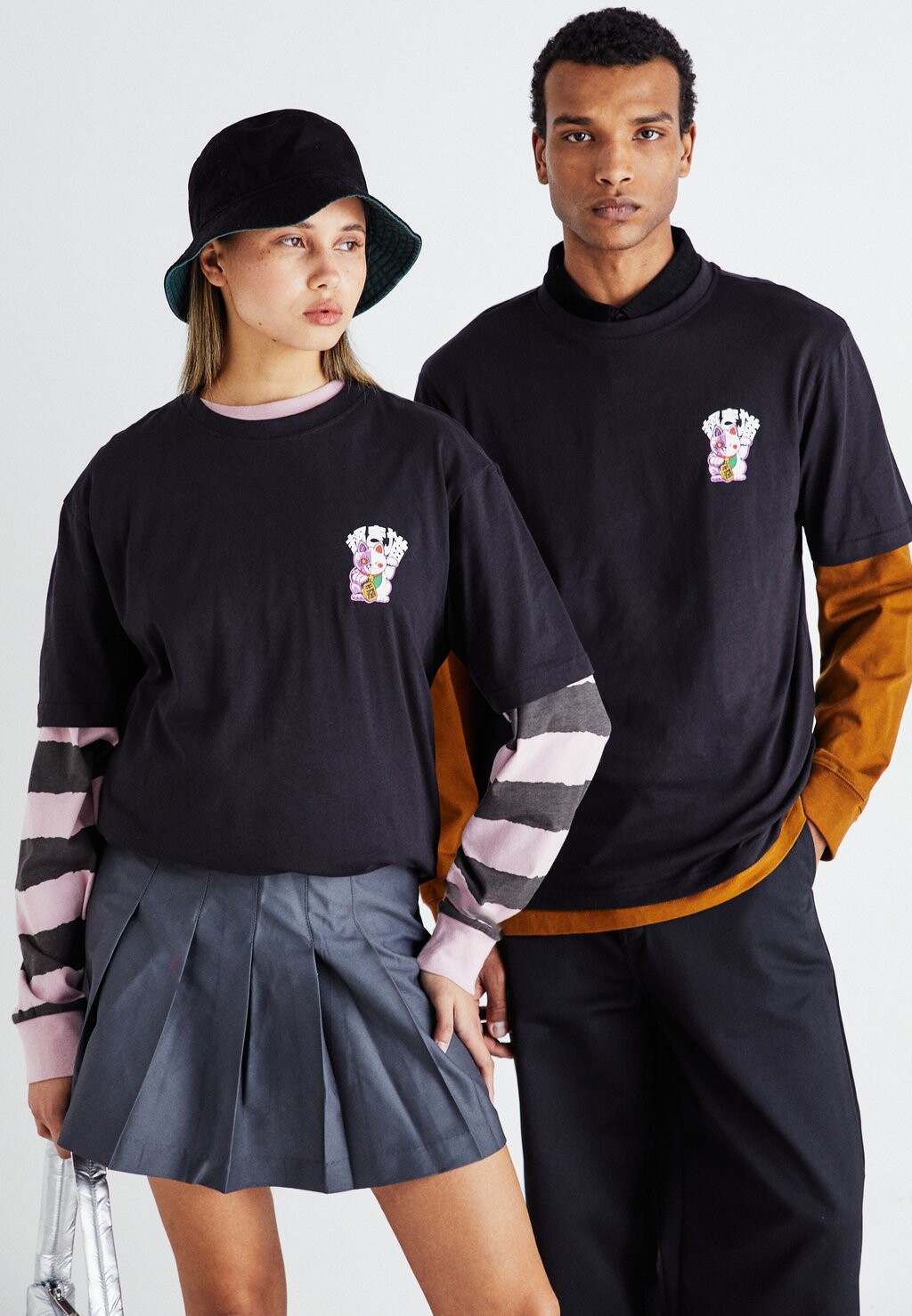 

Футболка с принтом ONSPRINT TEE UNISEX Only & Sons, цвет black/cat