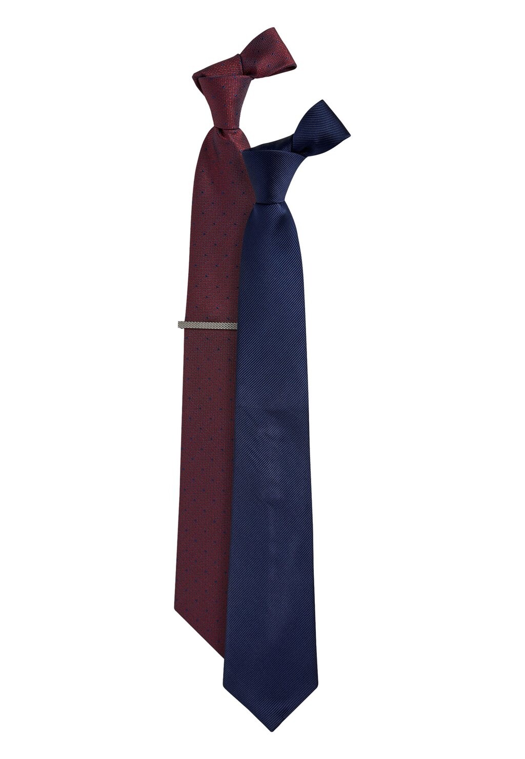 

Галстук TWO PACK WITH TIE CLIP Next, цвет blue