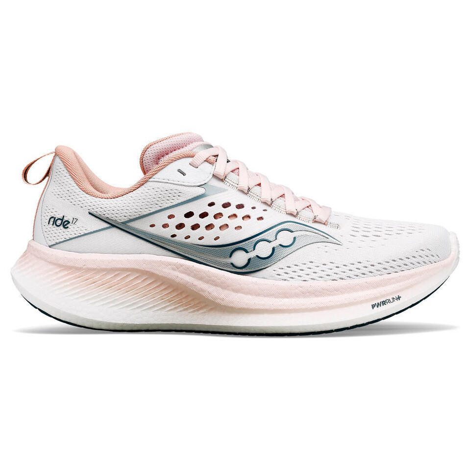 

Беговая обувь Saucony Women's Ride 17, цвет White/Lotus