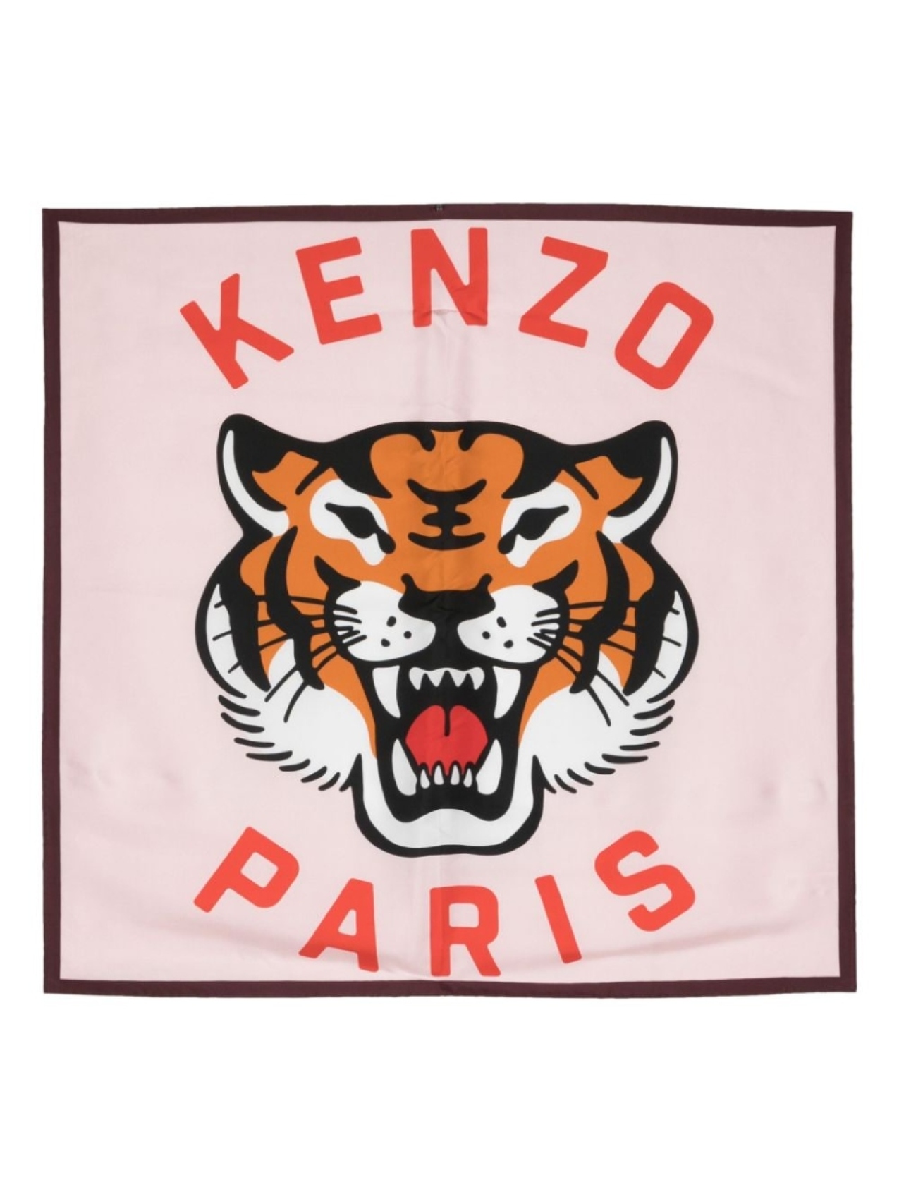 

Kenzo шелковый платок Lucky Tiger, фиолетовый