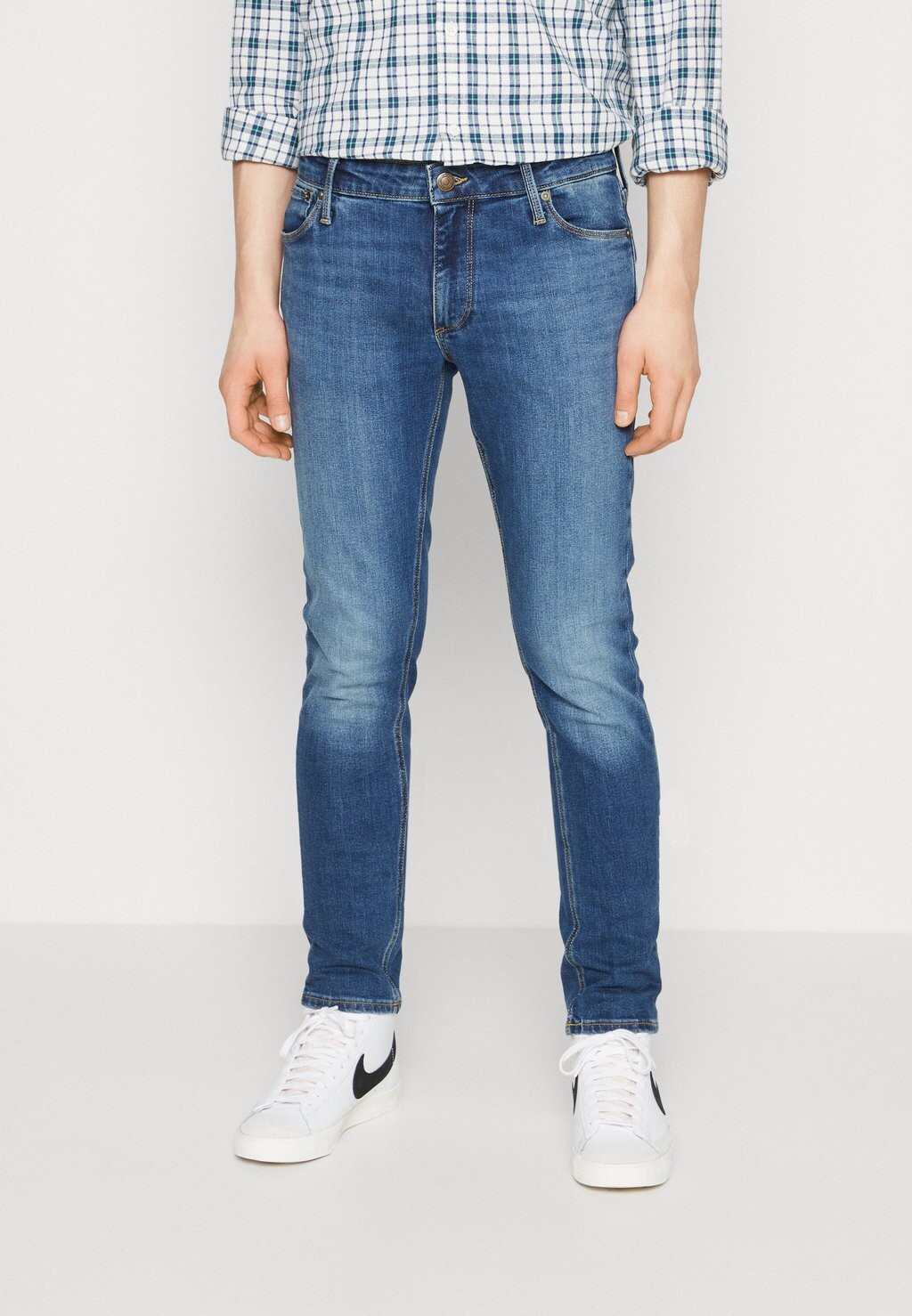 

Джинсы приталенного кроя JJIGLENN JJEVAN Jack & Jones, синий деним