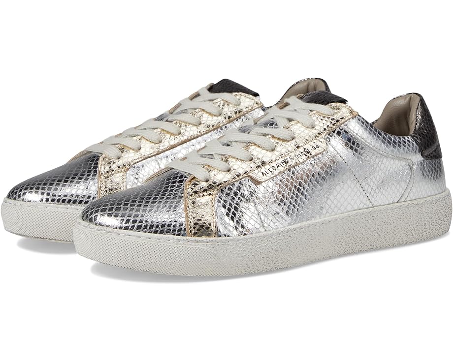 Кроссовки AllSaints Sheer Metallic Sneaker, цвет Silver/Gold кроссовки sheer leopard sneaker allsaints белый
