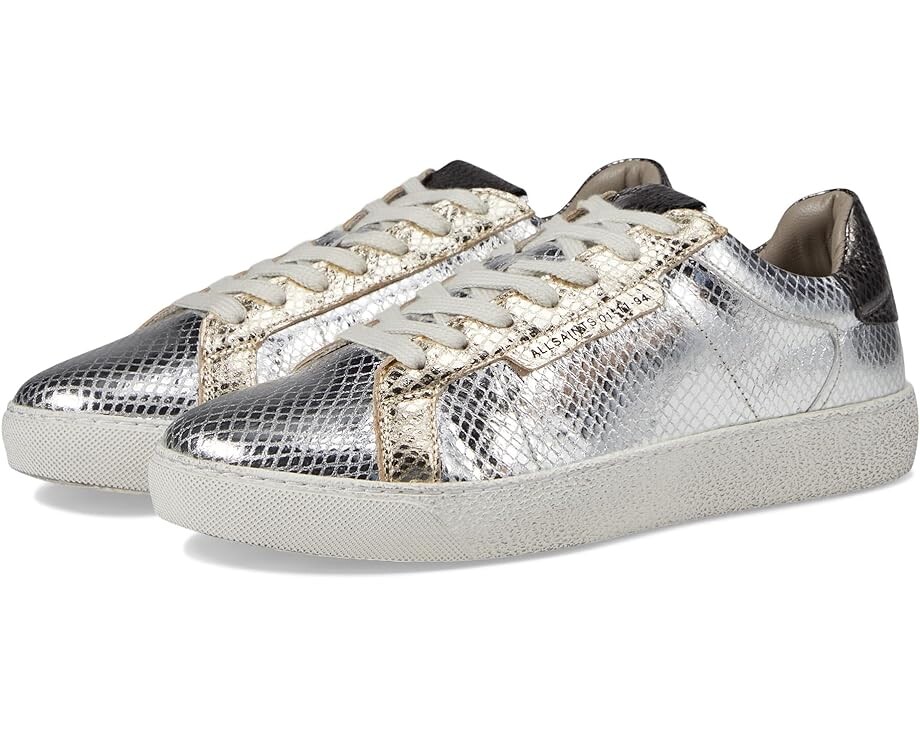 

Кроссовки AllSaints Sheer Metallic Sneaker, цвет Silver/Gold