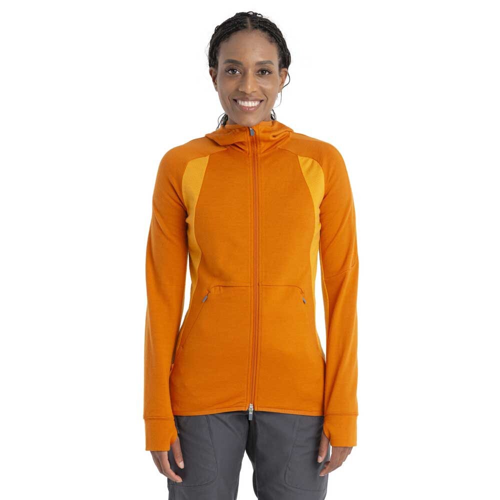 

Толстовка Icebreaker Quantum Zone Knit Merino Full Zip, оранжевый