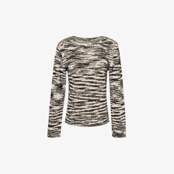 

Джемпер из хлопка с рисунком меланжевой ткани Filippa K, бежевый