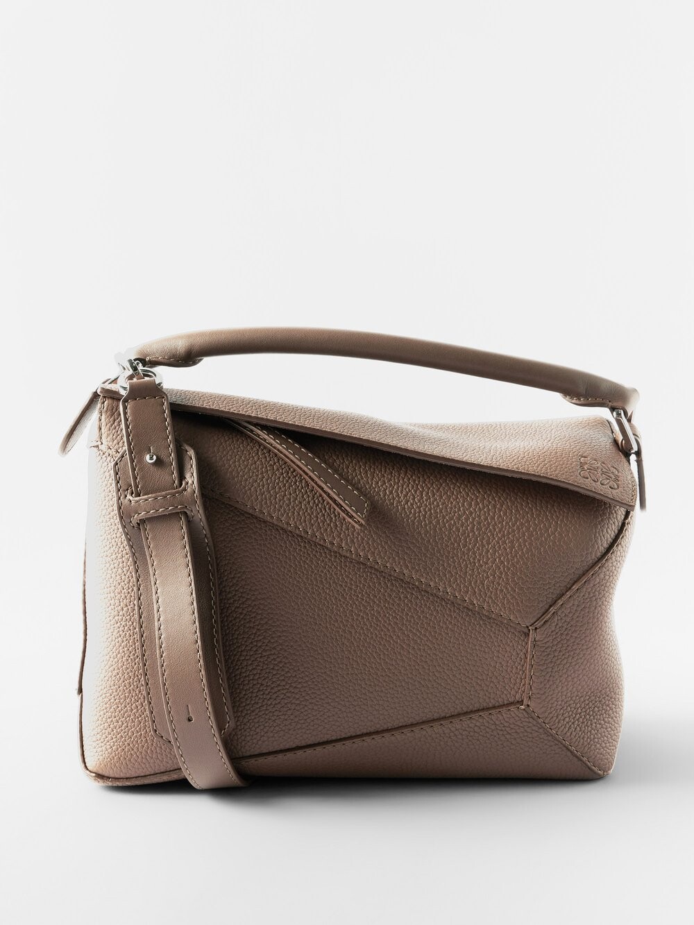 

Кожаная сумка через плечо puzzle edge LOEWE, коричневый
