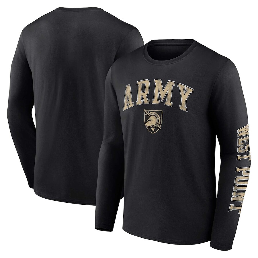 

Футболка с длинным рукавом Fanatics Branded Army Black Knights, черный