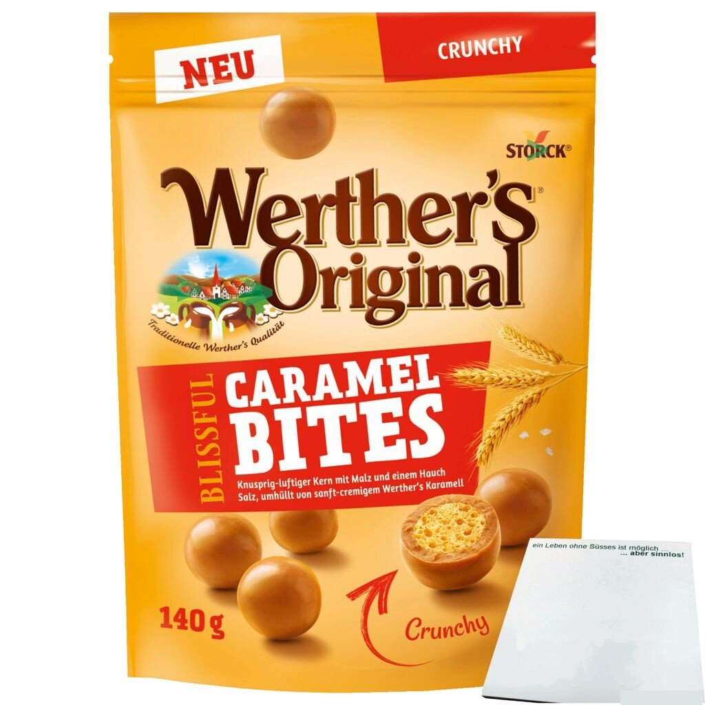 

Werther's Original Blissful Caramel Bites Crunchy (пакетик 140 г) + блок usy